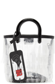 Kenzo - Transparent Mini PVC Fringe Tote