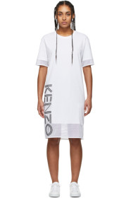 Kenzo - White Sport Logo T-Shirt Dress