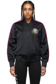 Kenzo - Black Satin Teddy Bomber Jacket