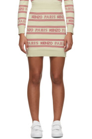 Kenzo - Off-White All-Over Logo Miniskirt