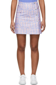 Kenzo - Purple & Pink Straight Miniskirt