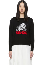 Kenzo - 黑色 Chinese New Year Capsule Kung Fu Rat 限量版圆领毛衣