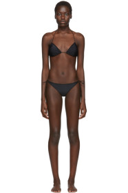 Oseree - SSENSE Exclusive Black String Bikini