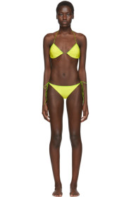 Oseree - SSENSE Exclusive Green String Bikini