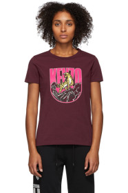 Kenzo - Burgundy Logo Tiger Mountain T-Shirt