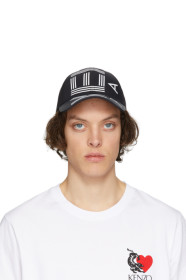 Kenzo - ブラック スポーツ ロゴ キャップ