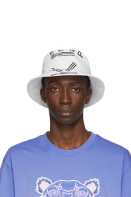 Kenzo - White Sport Logo Bucket Hat