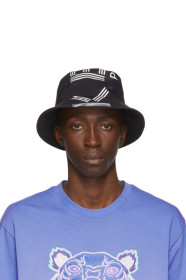Kenzo - Black Sport Logo Bucket Hat
