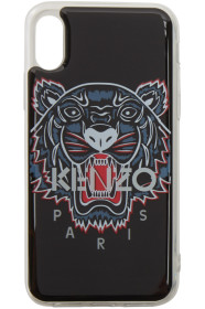 Kenzo - ブラック 3D タイガー ロゴ iPhone X/XS ケース