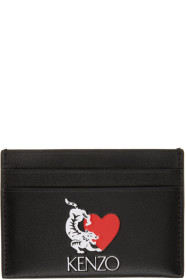 Kenzo - 限定エディション ブラック Valentine's Day Lucky Tiger カードホルダー