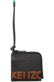 Kenzo - ブラック スポーツ ロゴ ストラップ ウォレット