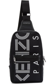 Kenzo - Black Crew Logo Crossbody Backpack
