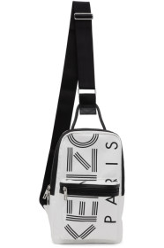Kenzo - White Crew Logo Crossbody Backpack