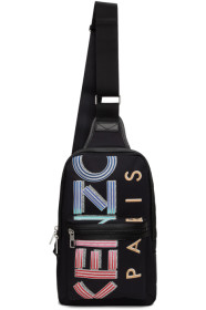 Kenzo - Black Crew Logo Crossbody Backpack
