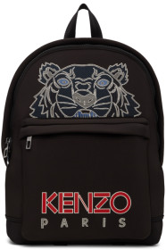 Kenzo - Black Neoprene Large Tiger Backpack