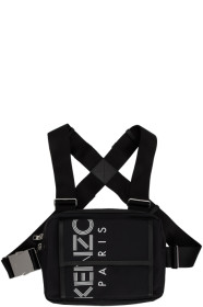 Kenzo - Black Sport Logo Chest Rig Backpack
