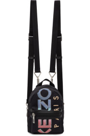 Kenzo - Black Mini Logo Backpack