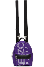 Kenzo - Purple Mini Logo Backpack