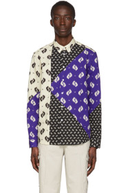 Kenzo - 灰白色 Ikat 衬衫