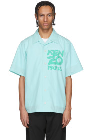 Kenzo - Blue 'Paris' Kanji Shirt
