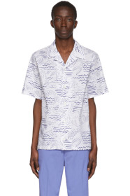 Kenzo - 白色 All Over Print 短袖衬衫