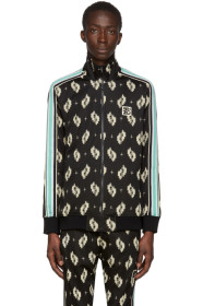 Kenzo - 黑色 Ikat 提花运动夹克