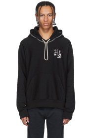 Kenzo - Black Seasonal Molleton Crest Hoodie