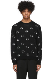 Kenzo - Pull molletonné noir All Over Eye