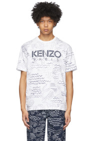 Kenzo - 白色 Mermaids 棉质 T 恤