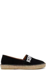 Kenzo - Black Suede Logo Espadrilles