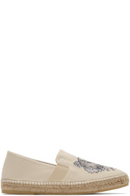 Kenzo - Espadrilles blanc cassé Classic Tiger
