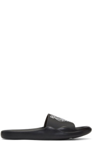 Kenzo - Black Mule Tiger Head Pool Sandals