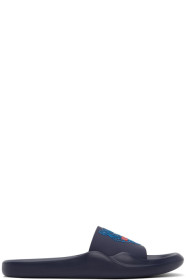 Kenzo - Navy Tiger Head Pool Mules