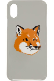 Maison Kitsuné - グレー Fox Head iPhone X ケース