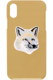 Maison Kitsuné - イエロー Fox Head iPhone X ケース