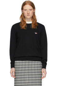 Maison Kitsuné - 黑色 Tricolor Fox 毛衣