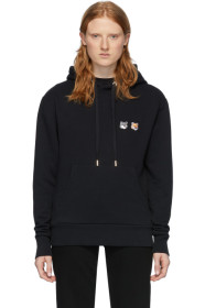 Maison Kitsuné - Black Double Fox Head Hoodie