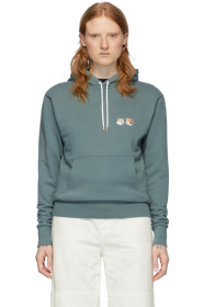 Maison Kitsuné - 绿色 Double Fox Head 连帽衫