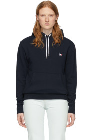 Maison Kitsuné - Navy Tricolor Fox Hoodie