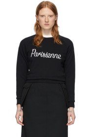 Maison Kitsuné - 黑色“Parisienne”套头衫