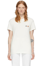 Maison Kitsuné - 灰白色 Double Fox Head T 恤
