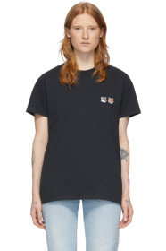 Maison Kitsuné - 灰色 Double Fox Head T 恤