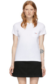 Maison Kitsuné - White Pocket T-Shirt