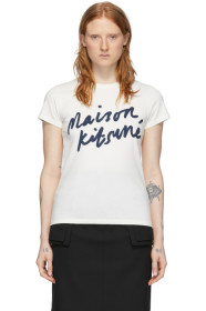 Maison Kitsuné - Off-White Handwriting T-Shirt