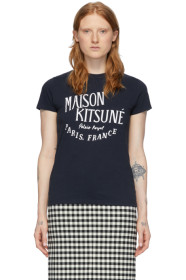 Maison Kitsuné - Navy 'Palais Royal' T-Shirt