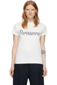 Maison Kitsuné - Off-White 'Parisienne' T-Shirt