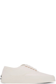 Maison Kitsuné - White Laced Sneakers
