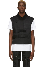 Who Decides War by MRDR BRVDO - Veste à logo noire exclusive à SSENSE