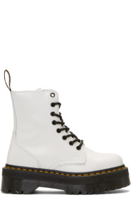 Dr. Martens - White Jadon Retro Quad Boots