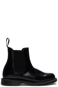 Dr. Martens - Black Flora Chelsea Boots